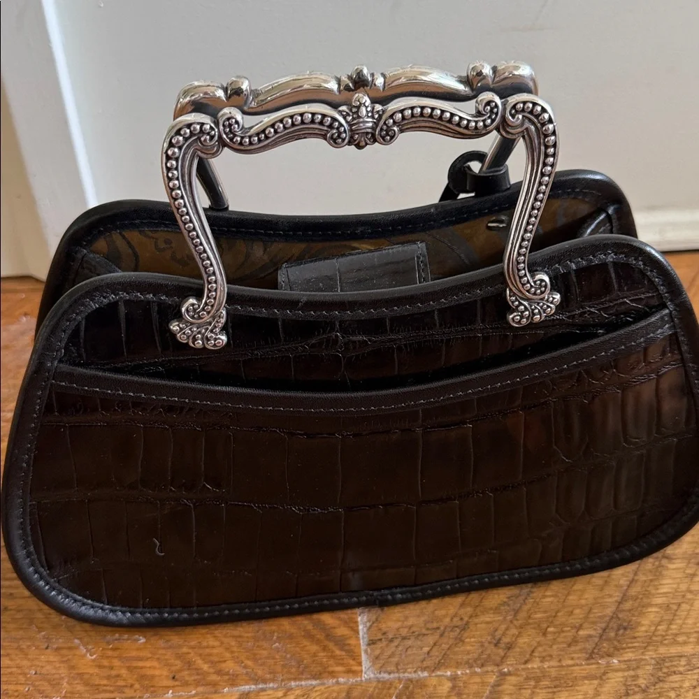 Brighton Croc-Embossed Handbag - Picture 2 of 3